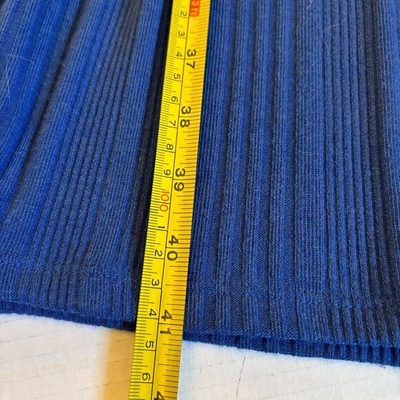 NEW Lane Bryant Cowl-Neck Knit Dress Blue Ribbed 3/4 Sleeve 18/20 2X Soft Casual - Picture 13 of 14